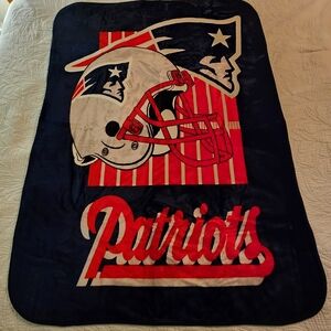 Vintage New England Patriots Pats Throw Blanket By The Northwest Co. Team‎ NFL